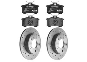 Kit De Balatas SportXtra Y 2 Discos Hiperventilados Traseros