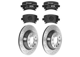 Kit De Balatas SportXtra Y 2 Discos Hiperventilados Traseros