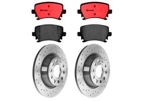 Kit De Balatas Cerámicas Y 2 Discos Hiperventilados Traseros