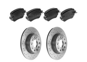 Kit De Balatas Bajos Metales Y 2 Discos Hiperventilados Traseros