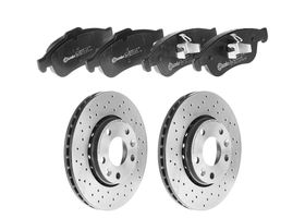 Kit De Balatas Bajos Metales Y 2 Discos Hiperventilados Delanteros