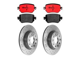 Kit De Balatas Cerámicas Y 2 Discos Hiperventilados Traseros