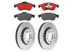 Kit De Balatas Cerámicas Y 2 Discos Hiperventilados Delanteros