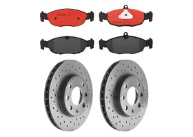 Kit De Balatas Cerámicas Y 2 Discos Hiperventilados Delanteros