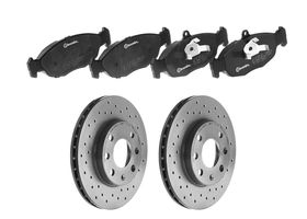 Kit De Balatas Bajos Metales Y 2 Discos Hiperventilados Delanteros