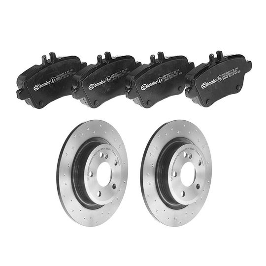 brembo-kit-de-balatas-bajos-metales-y-2-discos-hiperventilados-traseros-mercedes-benz-serie-cla-2013-2018-cla200-0
