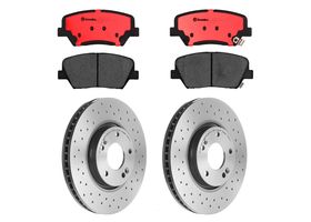 Kit De Balatas Cerámicas Y 2 Discos Hiperventilados Delanteros