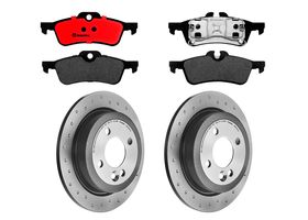 Kit De Balatas Cerámicas Y 2 Discos Hiperventilados Traseros