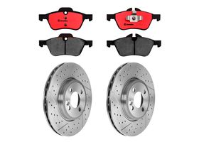 Kit De Balatas Cerámicas Y 2 Discos Hiperventilados Delanteros