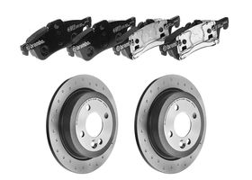Kit De Balatas Bajos Metales Y 2 Discos Hiperventilados Traseros