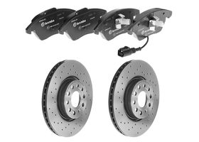 Kit De Balatas Bajos Metales Y 2 Discos Hiperventilados Delanteros