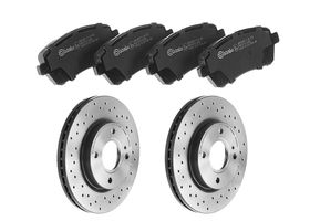 Kit De Balatas Bajos Metales Y 2 Discos Hiperventilados Delanteros