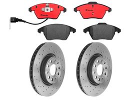 Kit De Balatas Cerámicas Y 2 Discos Hiperventilados Delanteros