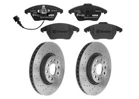 Kit De Balatas SportXtra Y 2 Discos Hiperventilados Delanteros