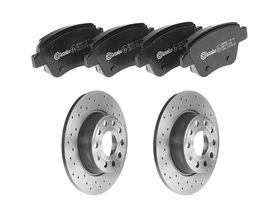 Kit De Balatas Bajos Metales Y 2 Discos Hiperventilados Traseros