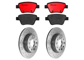 Kit De Balatas Cerámicas Y 2 Discos Hiperventilados Traseros