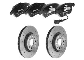 Kit De Balatas Bajos Metales Y 2 Discos Hiperventilados Delanteros