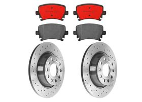 Kit De Balatas Cerámicas Y 2 Discos Hiperventilados Traseros