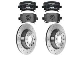 Kit De Balatas SportXtra Y 2 Discos Hiperventilados Traseros