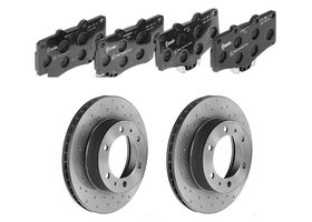 Kit De Balatas Bajos Metales Y 2 Discos Hiperventilados Delanteros