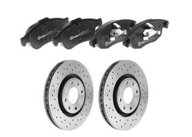 Kit De Balatas Bajos Metales Y 2 Discos Hiperventilados Delanteros