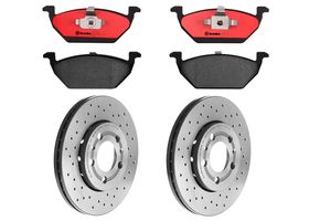 Kit De Balatas Cerámicas Y 2 Discos Hiperventilados Delanteros