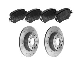Kit De Balatas Bajos Metales Y 2 Discos Hiperventilados Traseros