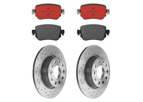 Kit De Balatas Cerámicas Y 2 Discos Hiperventilados Traseros