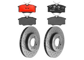 Kit De Balatas Cerámicas Y 2 Discos Hiperventilados Delanteros