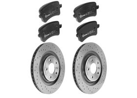 Kit De Balatas Bajos Metales Y 2 Discos Hiperventilados Traseros