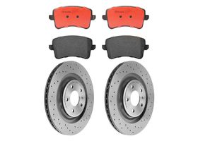 Kit De Balatas Cerámicas Y 2 Discos Hiperventilados Traseros