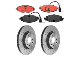 Kit De Balatas Cerámicas Y 2 Discos Hiperventilados Delanteros