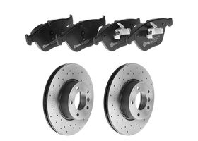 Kit De Balatas Bajos Metales Y 2 Discos Hiperventilados Delanteros