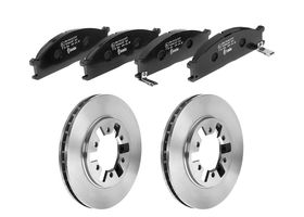 Kit De Balatas Bajos Metales Y 2 Discos Ventilados Delanteros