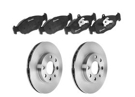 Kit De Balatas Bajos Metales Y 2 Discos Ventilados Delanteros