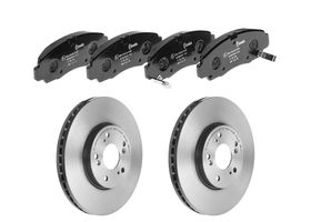 Kit De Balatas Bajos Metales Y 2 Discos Ventilados Delanteros