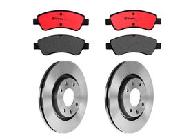 Kit De Balatas Cerámicas Y 2 Discos Ventilados Delanteros