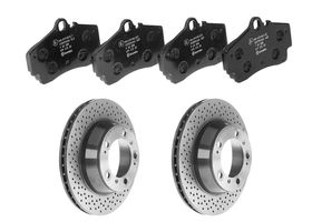 Kit De Balatas Bajos Metales Y 2 Discos Ventilados Traseros