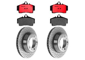 Kit De Balatas Cerámicas Y 2 Discos Ventilados Traseros