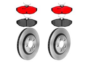 Kit De Balatas Cerámicas Y 2 Discos Ventilados Traseros