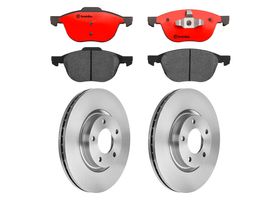 Kit De Balatas Cerámicas Y 2 Discos Ventilados Delanteros