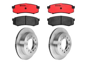 Kit De Balatas Cerámicas Y 2 Discos Ventilados Traseros