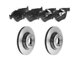 Kit De Balatas Bajos Metales Y 2 Discos Ventilados Delanteros