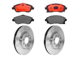 Kit De Balatas Cerámicas Y 2 Discos Ventilados Delanteros