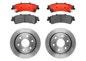 Kit De Balatas Cerámicas Y 2 Discos Ventilados Traseros