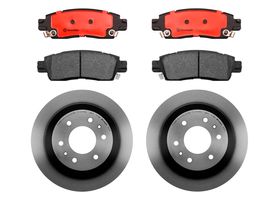 Kit De Balatas Cerámicas Y 2 Discos Ventilados Traseros