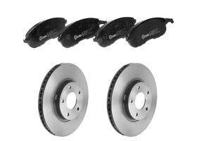 Kit De Balatas Bajos Metales Y 2 Discos Ventilados Delanteros