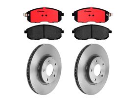 Kit De Balatas Cerámicas Y 2 Discos Ventilados Delanteros