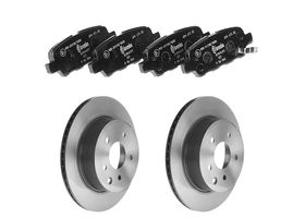 Kit De Balatas Bajos Metales Y 2 Discos Ventilados Traseros