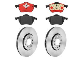 Kit De Balatas Cerámicas Y 2 Discos Ventilados Delanteros